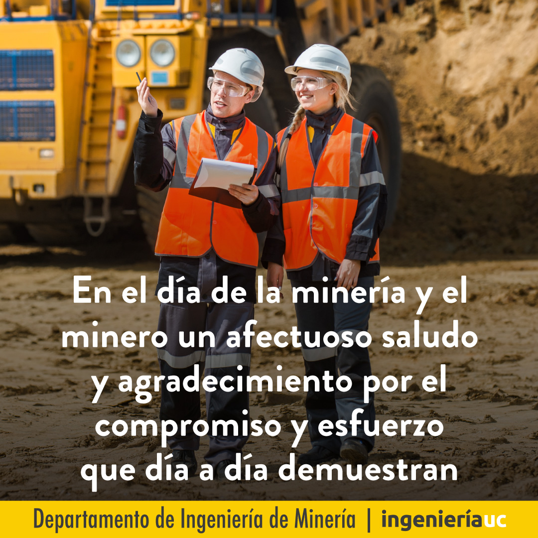 Feliz D A De La Minera Y Minero Departamento De Ingenier A De Miner A