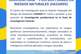 Call for Post-doctorate Position: Hazards