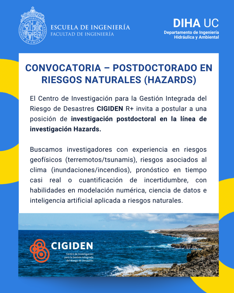 Call for Post-doctorate Position: Hazards