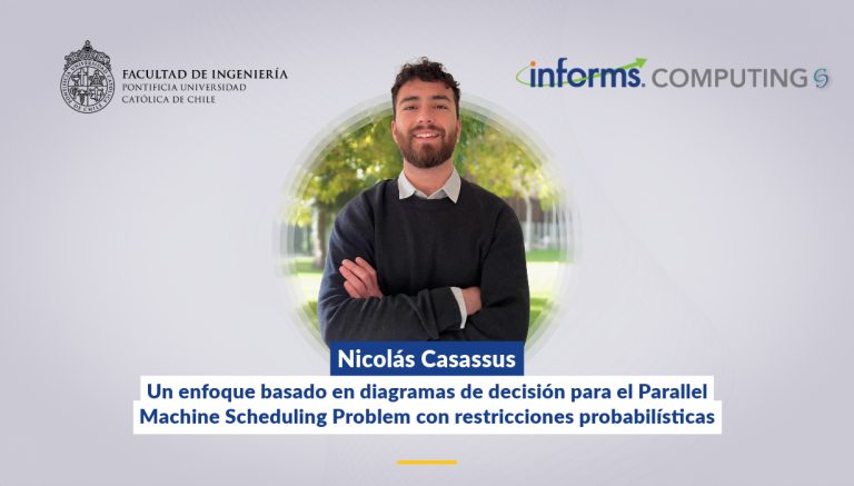 Nicolás Casassus destaca en la INFORMS Computing Society Conference