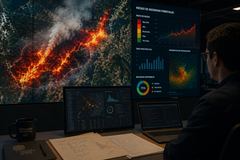 Estudio propone optimización matemática para la gestión del riesgo tras incendios forestales