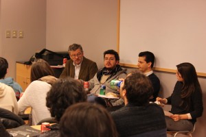 Profesores Guillermo Thenoux, Sergio Vera, Marcelo González y Alondra Chamorro