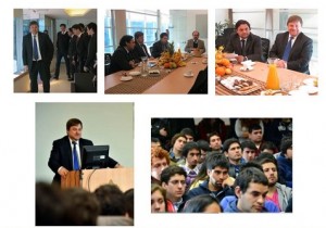 Ministro Solminihac visitó el Departamento de Ingeniería de Minería UC