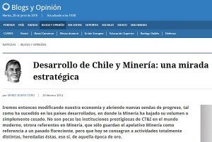 Desarrollo de Chile y Minería: una mirada estratégica