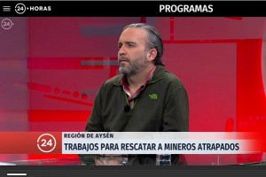 Profesor Eduardo Córdova en prensa.