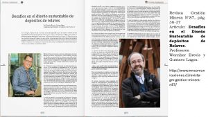 Prof. Wernher Brevis y Prof. Gustavo Lagos, en revista