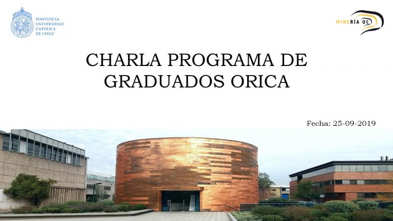 Charla Programa de Graduados con la Empresa Orica 29/05/2019