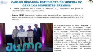 Estudiante de Minería UC, gana premio internacional