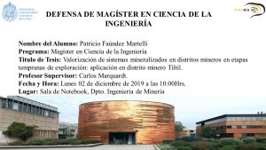 Defensa de Magíster en Ciencia de la Ingeniería