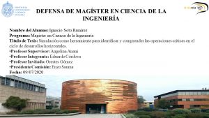 Defensa de Magíster en Ciencia de la Ingeniería, Ignacio Soto