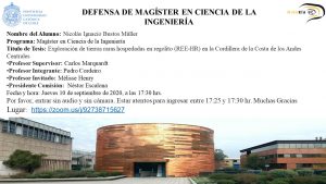 Presentación de nuestro estudiante de Magíster Nicolás Bustos Müller