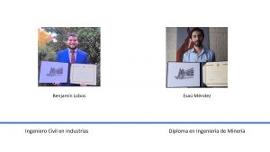 Graduados 2020, Título en Ingeniería Civil de Industrias, Diploma en Ingeniería de Minería