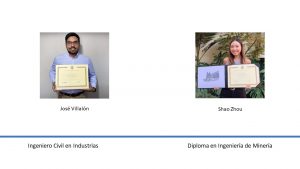 Graduados 2020, Título en Ingeniería Civil de Industrias, Diploma en Ingeniería de Minería