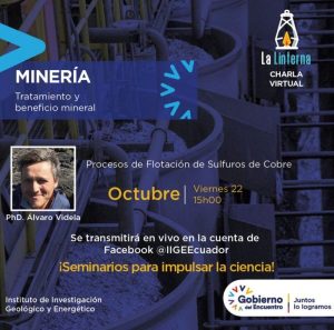 Charla Virtual, Procesos de Flotación de Sulfuros de Cobre. Profesor Álvaro Videla