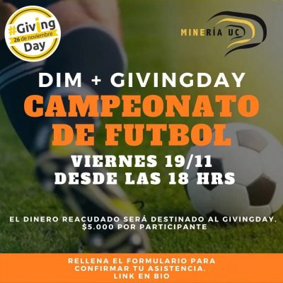Campeonato de futbol DIM - Actividad Giving Day