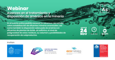 WEBINAR Avances en el tratamiento y disposición de arsénico en la minería