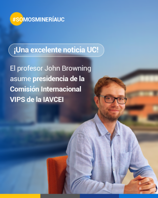 Profesor John Browning asume presidencia de la Comisión Internacional VIPS de la IAVCEI