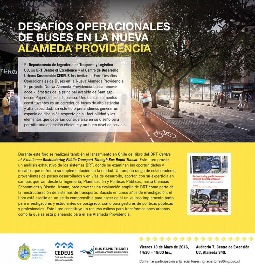 Invitación nueva alameda providencia