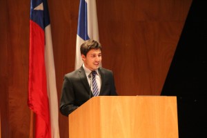 El alumno Gonzalo Jara, presidente del CAi, ofició como maestro de ceremonia.