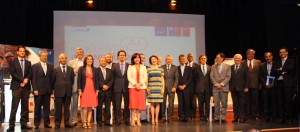 Representantes de los cinco consorcios en el I encuentro de ingeniería 2030 de Corfo.