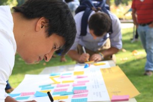 Una de las actividades fue un brainstorming sobre distintas temáticas relativas a la Escuela, como el desarrollo de carrera, el ambiente de trabajo y los incentivos, entre otros. 