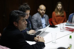 Felipe Bahamondes (a la izquierda en la foto), gerente general de la filial UC, contó detalles del proceso de postulación y etapas futuras luego de la obtención de la certificación por los próximos dos años.