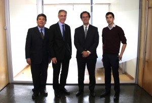 De izquierda a derecha, Luis Fernando Alarcón,