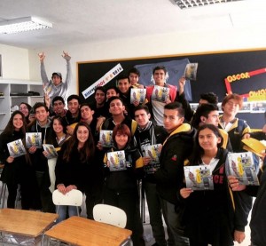 Alumnos del Colegio San Agustín luego de charla de Embajadores Ingeniería UC.