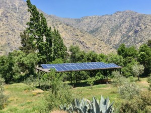 Planta solar de "Abantos Energy" en las dependencias del restaurant Calypso.