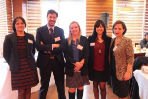 En la foto (de izquierda a derecha): Marcela Torrejón, Rafael Varas, Carla Fuenzalida, Bernardita Salas y Ana María Bravo.