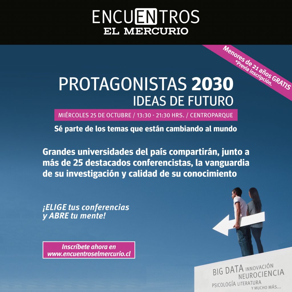 Afiche del Encuentro Protagonistas 2030.