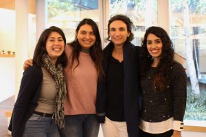 Sofía Fuentes, Javiera Rivera, Susana Claro y Valeria Farías.