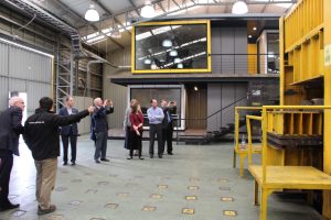 En el laboratorio de Ensayos Dinámicos y Disipación de Energía.