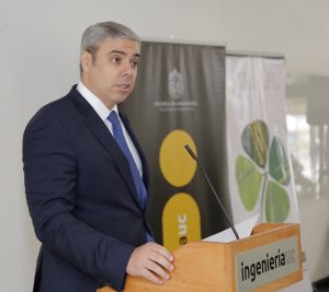 Gerente general Itaú, Milton Maluhy, en ceremonia de inauguración.