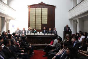 Ceremonia de premiación en Instituto de Ingenieros de Chile